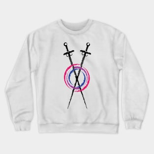 Bisexual Pride Swords Crewneck Sweatshirt